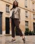 XSENSIBLE Lage Sneakers Dames Combi G Sneaker Maat: 36 Materiaal: Suède Kleur: Taupe - Thumbnail 9