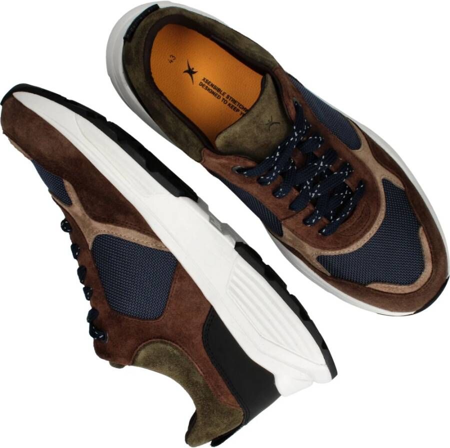 Xsensible Rialto sneaker Brown Heren