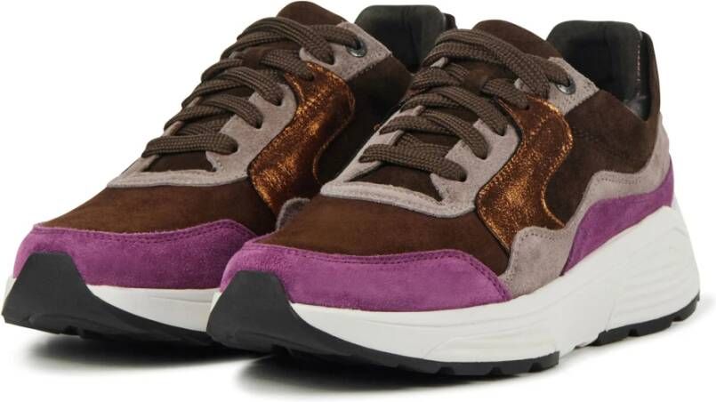 Xsensible Sneakers Bruin combi Bruin Dames