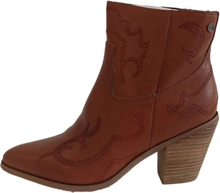 XTI Dames Camel Cowboy Stijl Laars Brown Dames