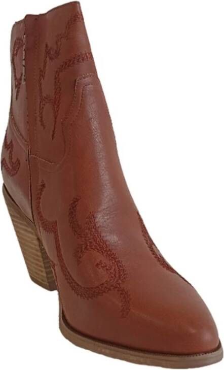 XTI Dames Camel Cowboy Stijl Laars Brown Dames