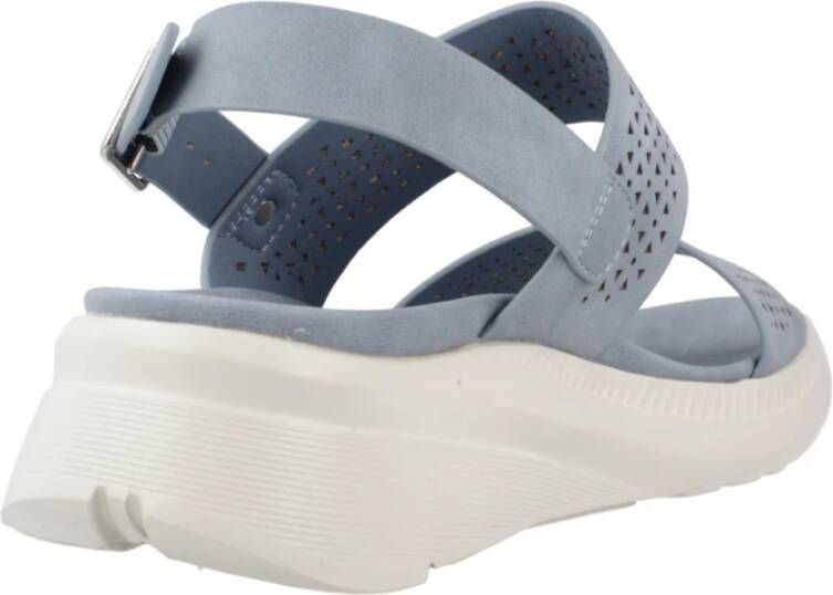 XTI Flat Sandals Blue Dames