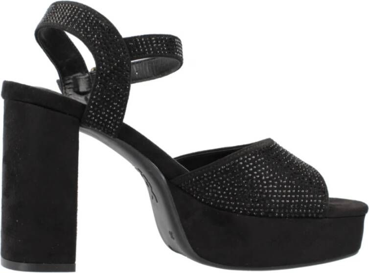 XTI Stijlvolle High Heel Sandalen Black Dames