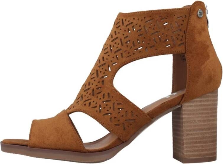 XTI High Heel Sandals Brown Dames