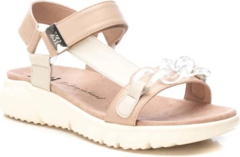 XTI Platte Sandalen Beige Dames