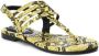 XTI Dames Flip Flops van Synthetisch Leer Yellow Dames - Thumbnail 2