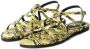 XTI Enkelband Sandalen voor Vrouwen Yellow Dames - Thumbnail 3