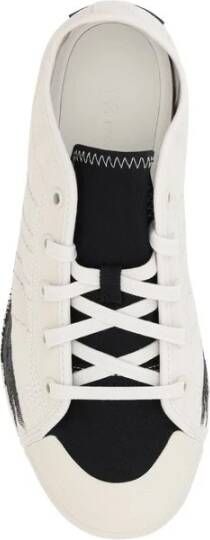 Y-3 Artistieke Two-Tone Sneakers met Vetersluiting White Heren