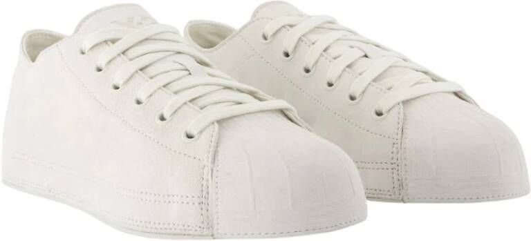 Y-3 Grijze Leren Sneakers Nizzastar Lo