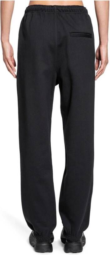Y-3 Katoenen sweatpants met geribbelde boorden