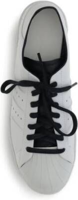 Y-3 Leren sneakers met rubberen neus