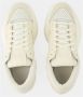 Y-3 Lux Bball Low Sneakers Leer Wit Beige Dames - Thumbnail 4