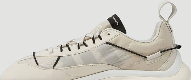 Y-3 Mesh Sneakers met Logo Detail Gray Heren