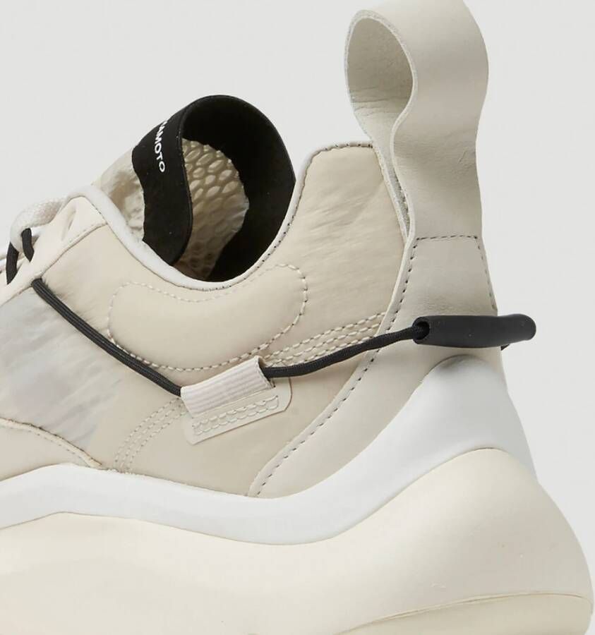 Y-3 Mesh Sneakers met Logo Detail Gray Heren