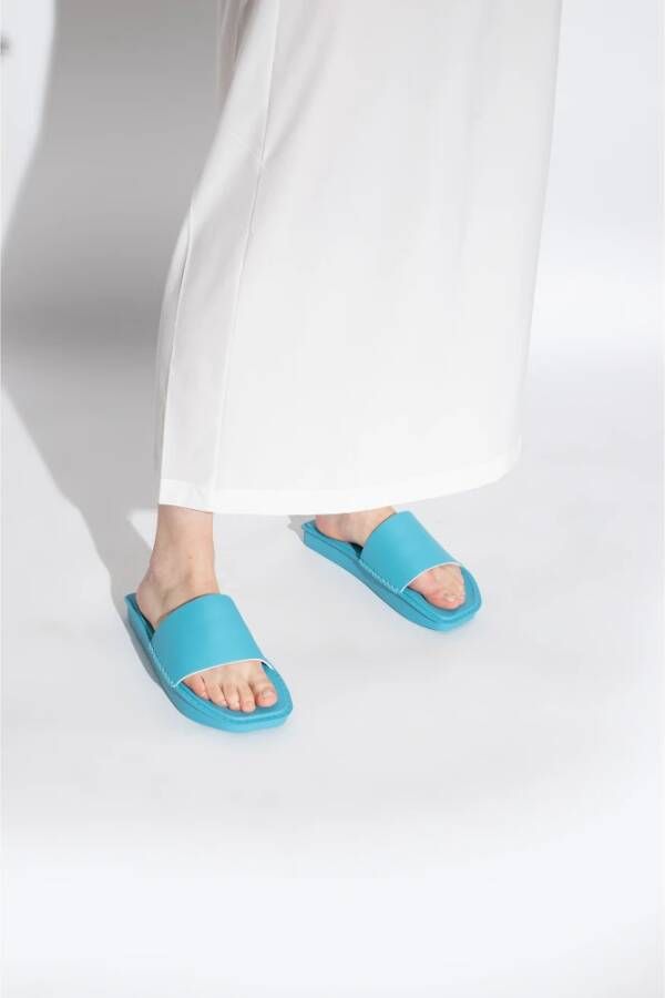 Y-3 Rubberen slippers Blauw Dames