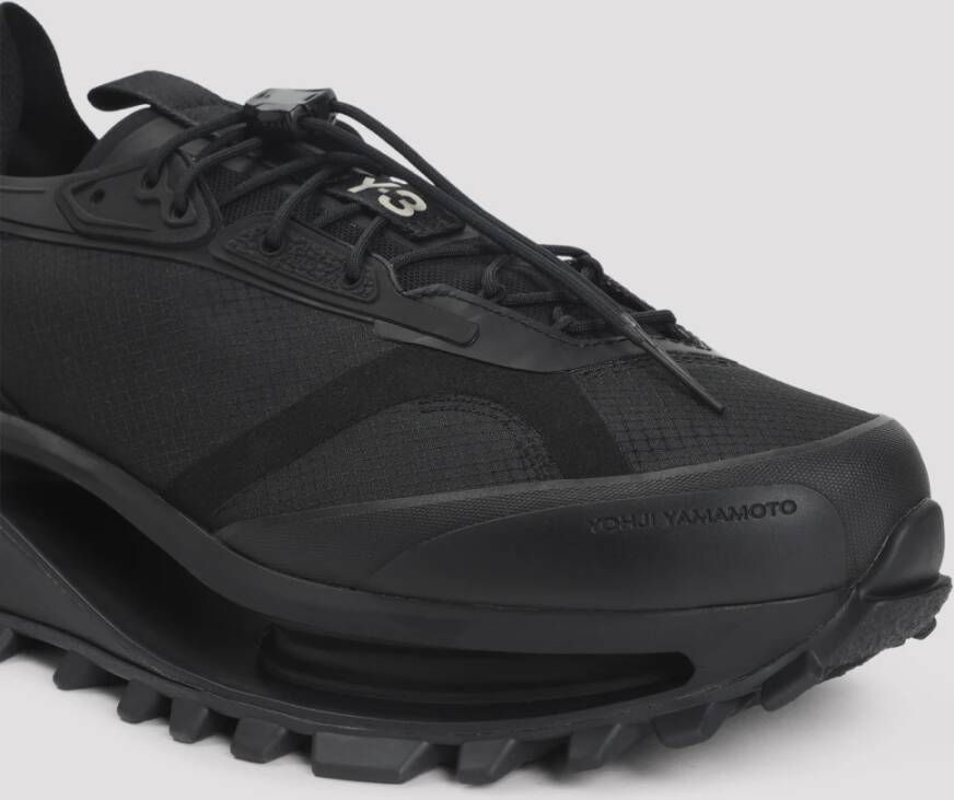 Y-3 Zwarte Trail Sneakers met Logodetails