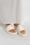 Y-3 Geperforeerde rubberen slides White - Thumbnail 3