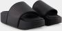 Y-3 Verhoog je zomerse stijl met leren Flatform Slides Zwart - Thumbnail 14