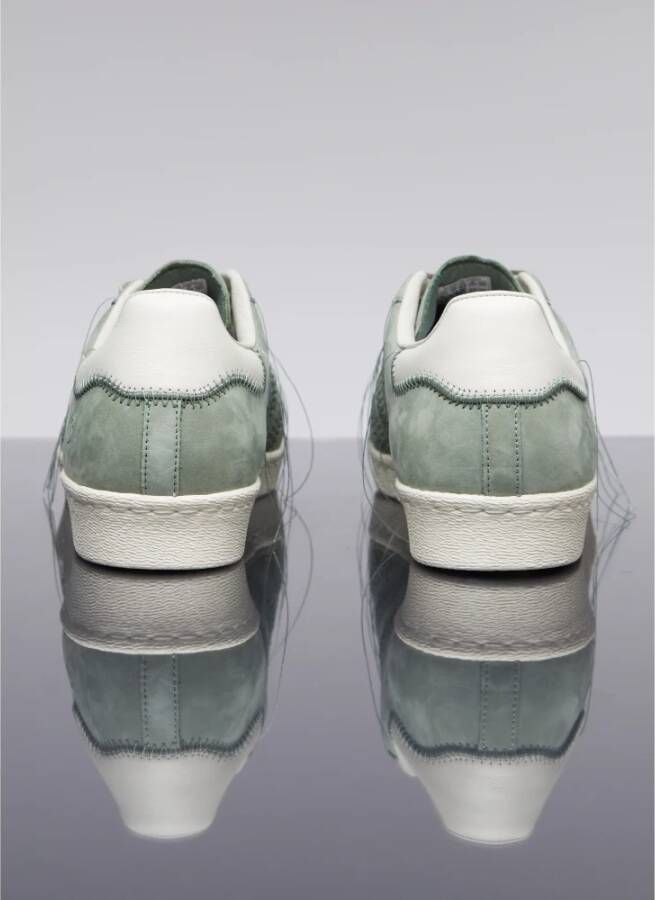 Y-3 Lage Top Sneakers in Superstar Stijl Groen Unisex