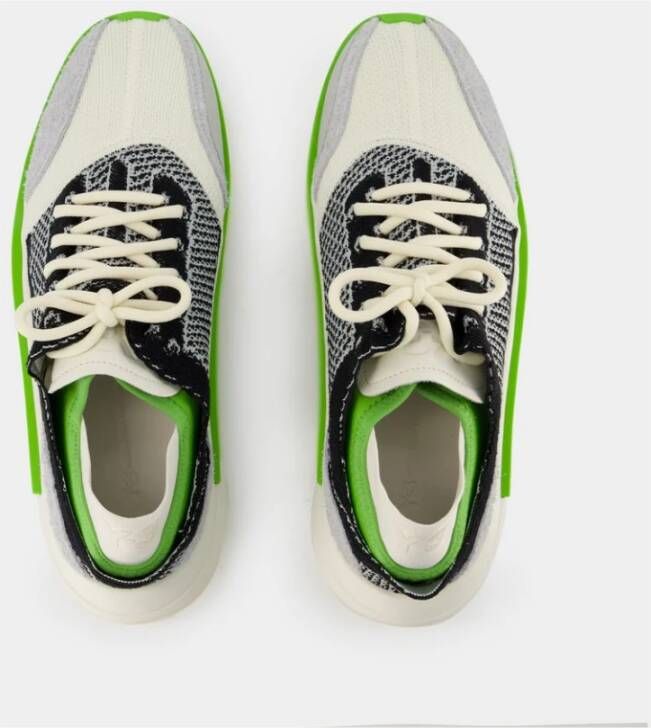 Y-3 Qisan Gebreide Sneakers Multicolor Leer Meerkleurig Heren