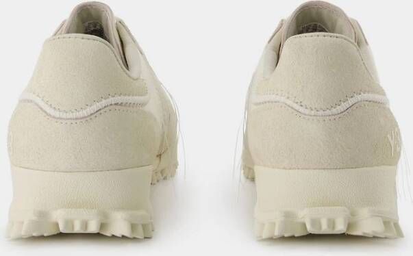 Y-3 Off-White Leren Marathon Tr Sneakers Wit Unisex