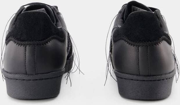 Y-3 Klassieke zwarte leren sneakers Zwart Heren