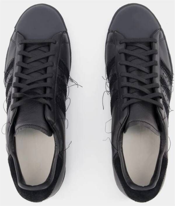 Y-3 Klassieke zwarte leren sneakers Zwart Heren