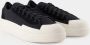 Y-3 Zwart Off-White Leren Sneakers Ajatu Court Low Zwart Unisex - Thumbnail 11