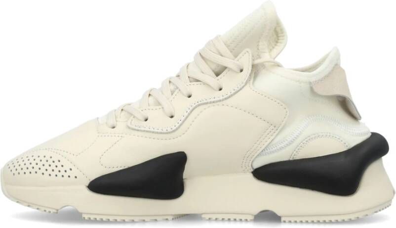 Y-3 Wit Leren Kaiwa Sneakers White Dames