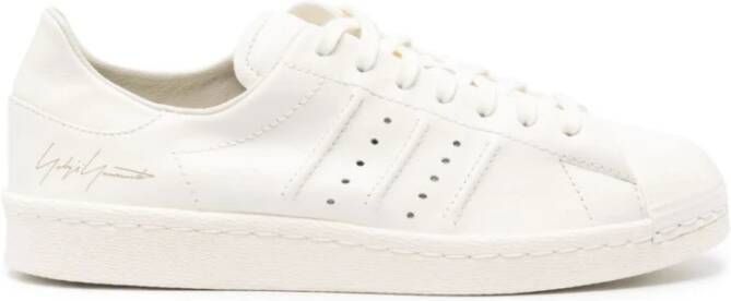 Y-3 Witte Lage-Top Leren Sneakers White Dames