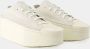 Y-3 Witte Leren Renga Lo Sneakers Beige Heren - Thumbnail 2