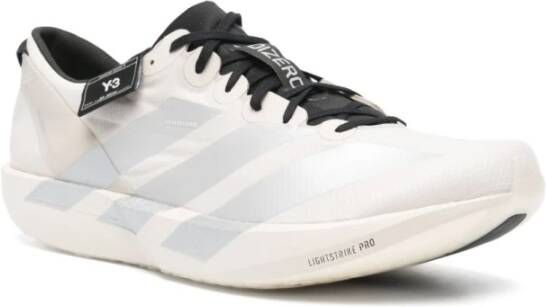 Y-3 Zilveren Sneakers met Beige Details Gray Heren