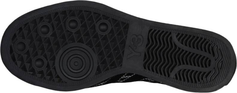 Y-3 Zwarte Canvas Low Top Sneakers