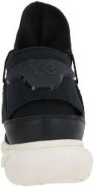 Y-3 Zwarte Leren Qasa Sneakers Black - Foto 2