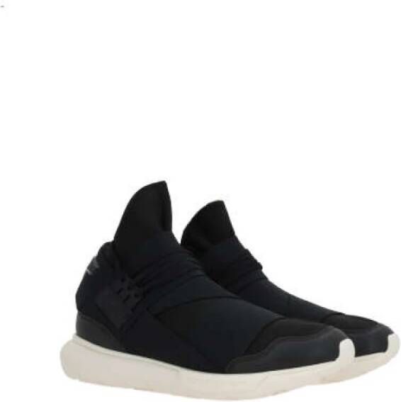 Y-3 Zwarte Leren Qasa Sneakers Black - Foto 3