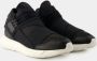Y-3 Zwarte Leren Qasa Sneakers Black - Thumbnail 8
