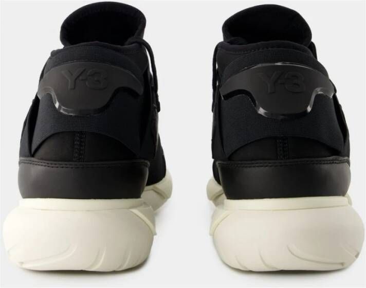 Y-3 Zwarte Leren Qasa Sneakers Black - Foto 9