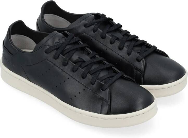 Y-3 Zwarte leren sneaker