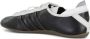 Y-3 Zwarte leren sneaker met streepdetail - Thumbnail 2