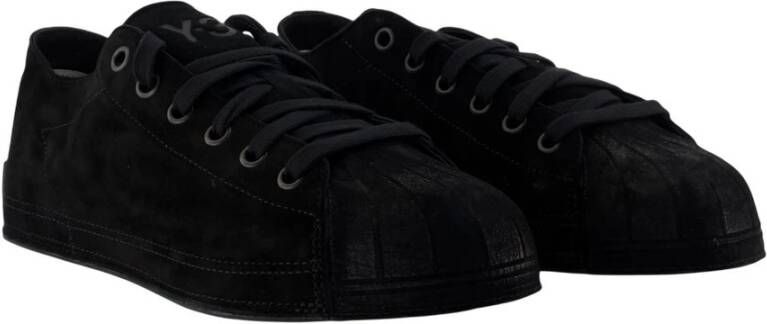 Y-3 Zwarte Leren Sneakers Nizzastar