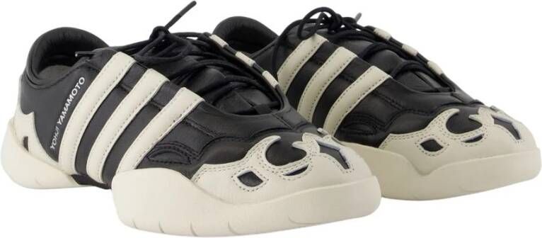 Y-3 Zwarte Leren Sneakers voor Mannen