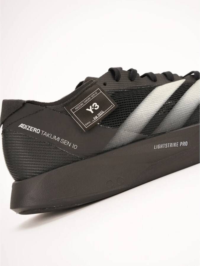 Y-3 Zwarte platte schoenen Gazelle-stijl