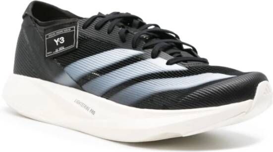 Y-3 Zwarte Sneakers met Handtekening 3-Stripes Black Heren