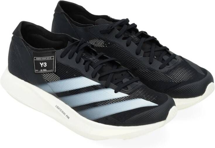 Y-3 Zwarte Stoffen Sneaker met Carbon Energyrods Black Heren