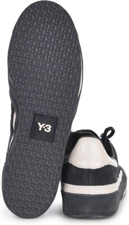 Y-3 Zwarte Suède Sneakers met Zijlogo