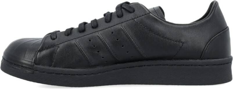 Y-3 Zwarte Superstar Sneakers met Premium Leer Black Heren