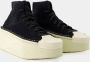 Y-3 Zwart Wit Leren Sneakers Renga Hi Black Dames - Thumbnail 2