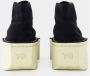 Y-3 Zwart Wit Leren Sneakers Renga Hi Zwart Dames - Thumbnail 3