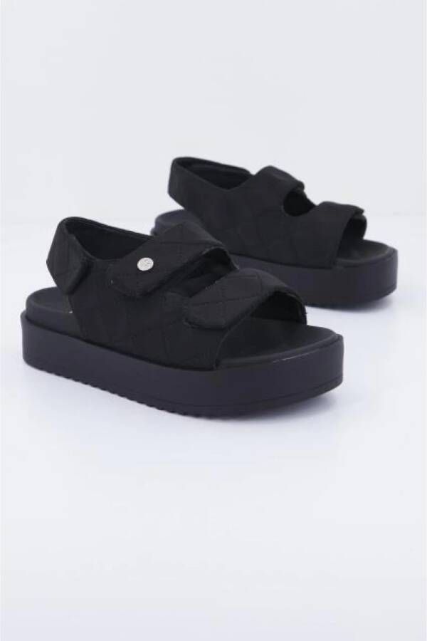 Yellow Platte Sandalen met Bandjes