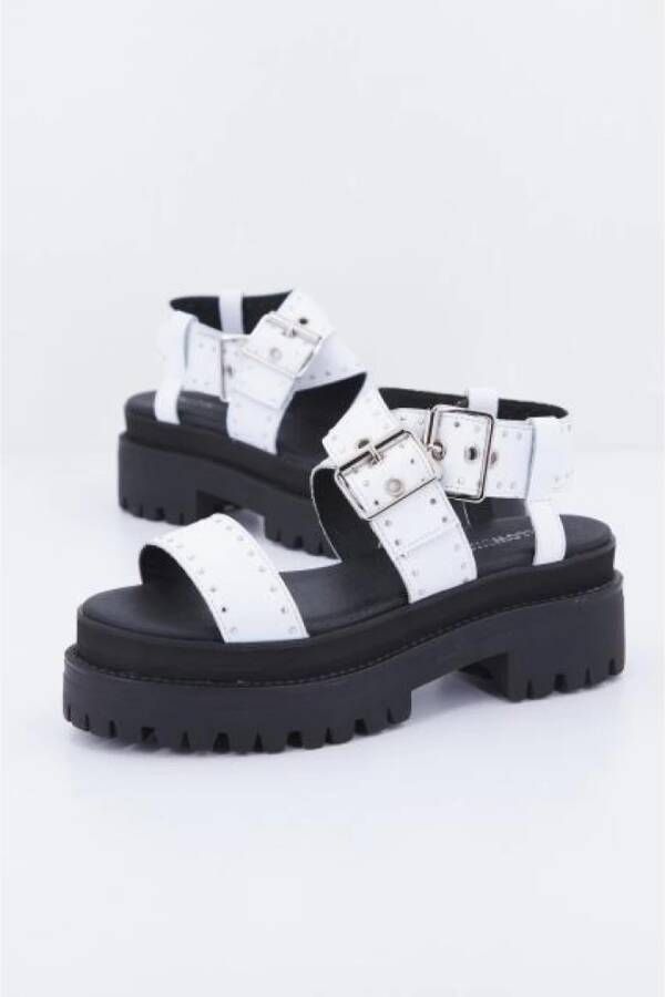 Yellow Studded Flat Sandals